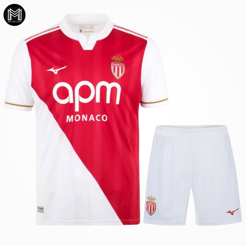 Maillot Kit Enfant AS Monaco Domicile 2025/26