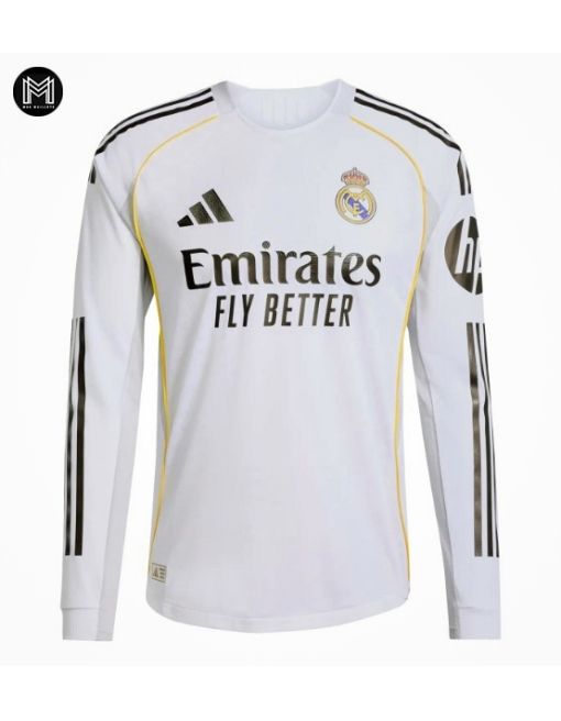 Maillot Real Madrid Domicile 2025/26 Ml - Authentic