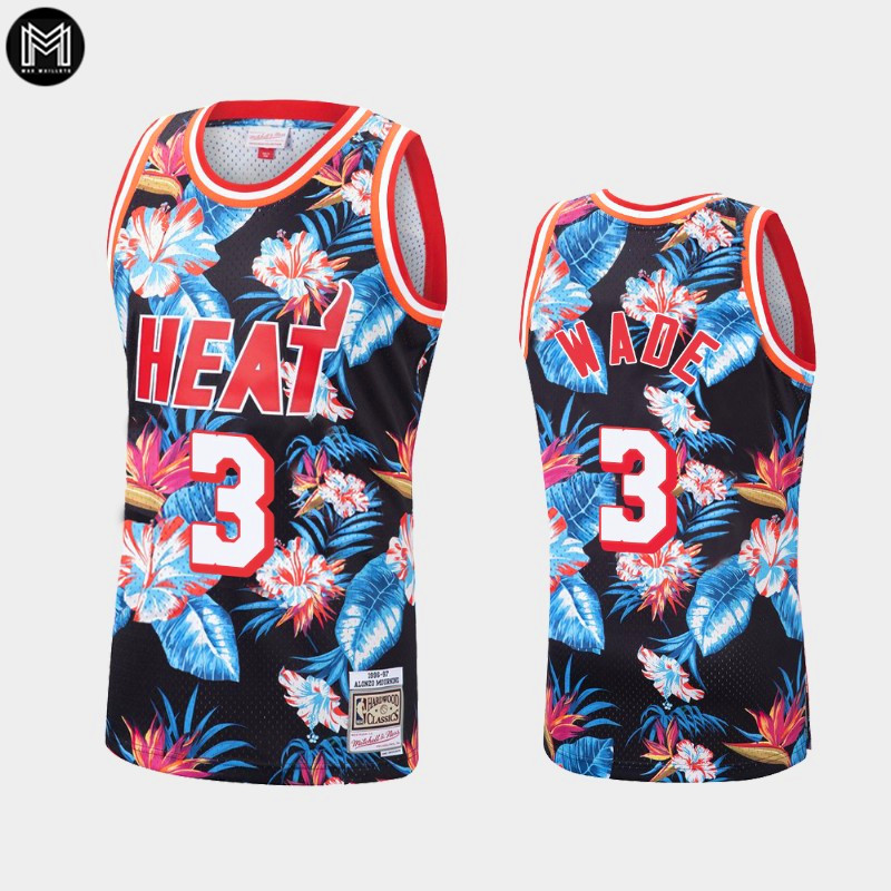 Dwyane Wade Miami Heat - Mitchell & Ness Floral Pack