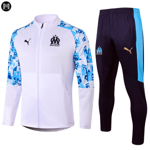 Survetement Olympique Marsella 2020/21 - Blanco/azul