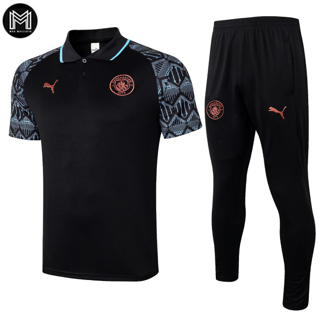 Polo Pantalones Manchester City 2020/21 - Negro