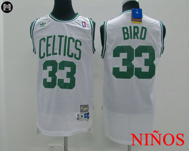 Larry Bird Boston Celtics Blanca -Enfants