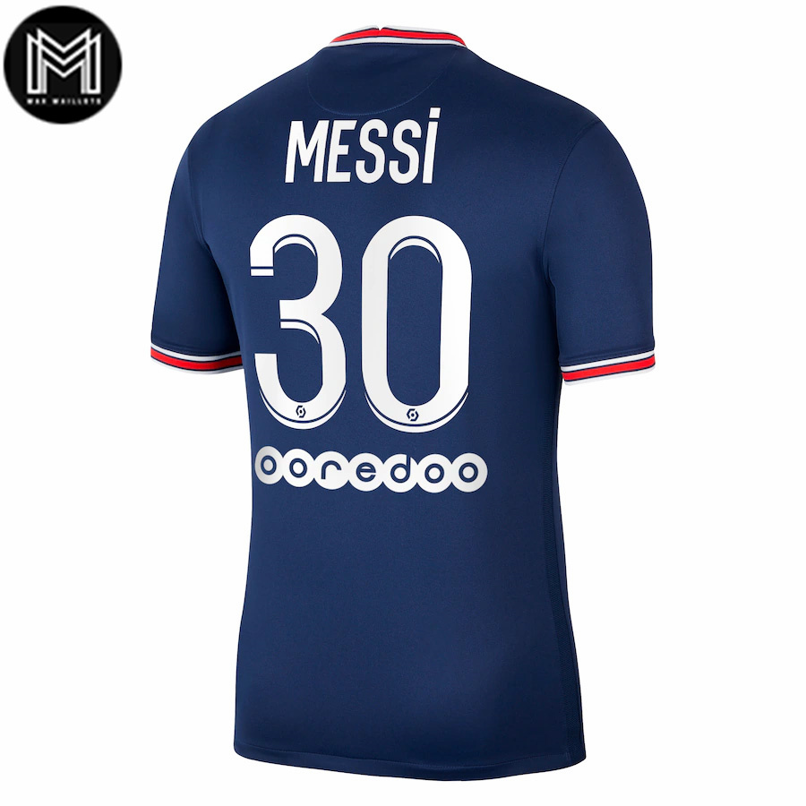 Lionel Messi Paris Saint-Germain 2021/22 maillot a domicile bleu