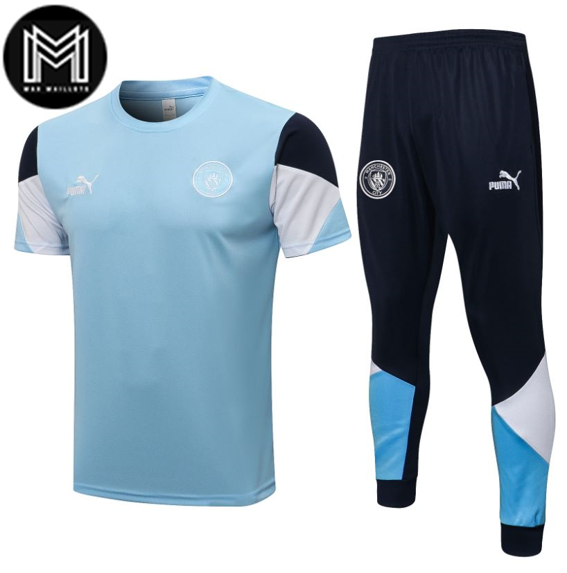 Maillot Pantalones Manchester City 2021/22 Azul