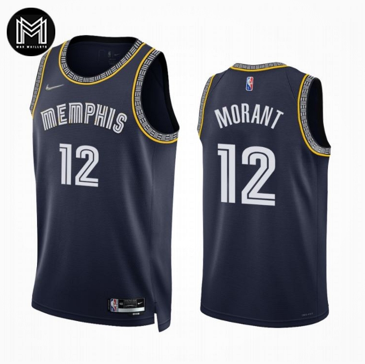 Ja Morant Memphis Grizllies 2021-22 City Edition Jersey with 75th