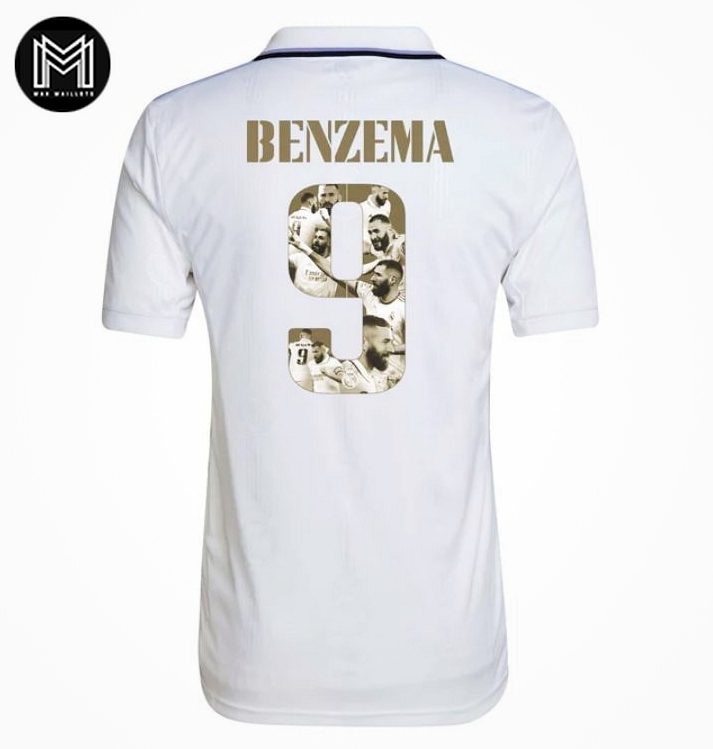Real Madrid Domicile 2022/23 - Benzema Balón De Oro