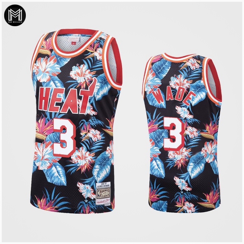 Dwyane Wade Miami Heat - Mitchell & Ness Floral Pack