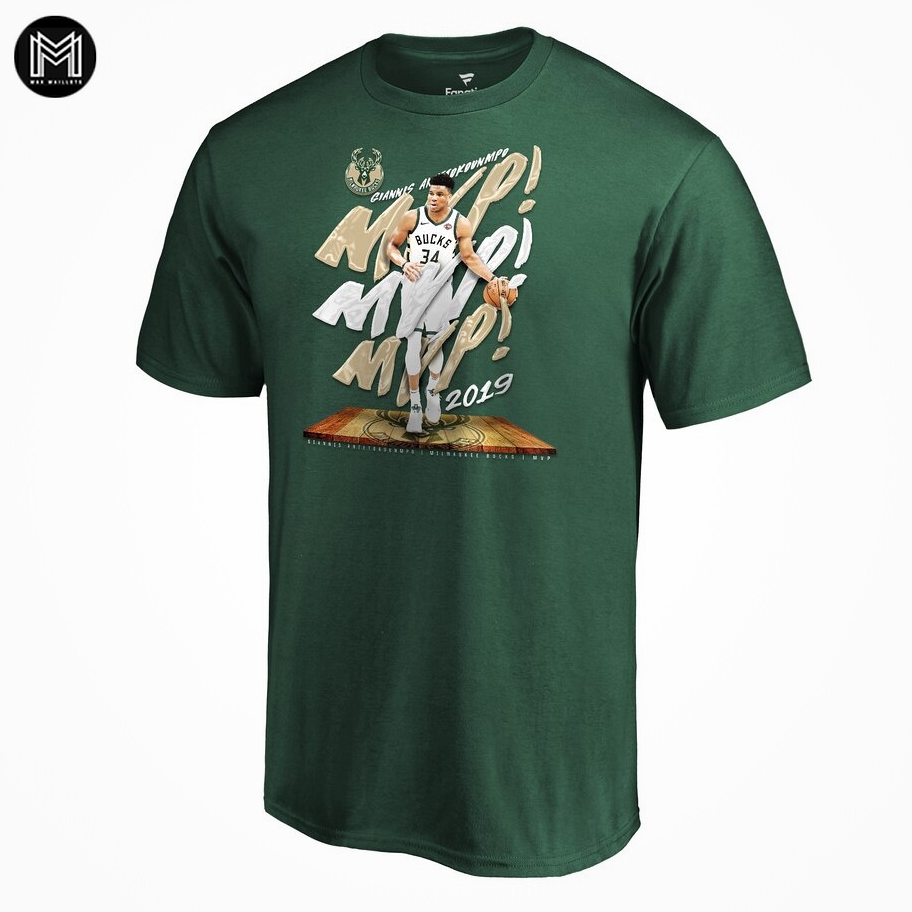 Milwaukee Bucks T-shirt - Giannis Antetokounmpo Mvp 2019