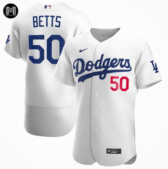 Mookie Betts Los Angeles Dodgers - White