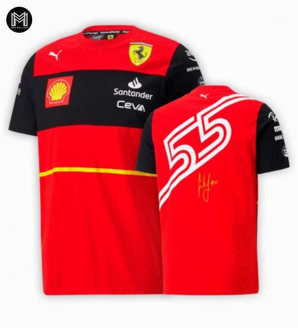 T-shirt Équipe Scuderia Ferrari 2022 - Carlos Sainz