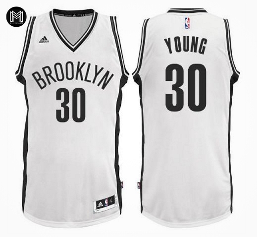 Thaddeus Young Brooklyn Nets - White