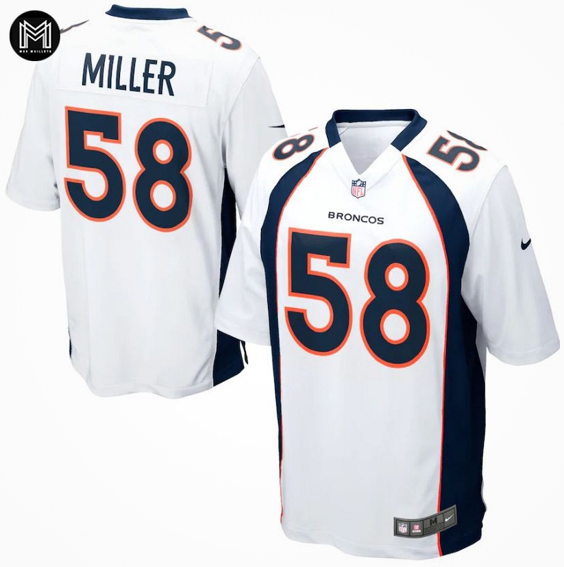 Van Miller Denver Broncos - White