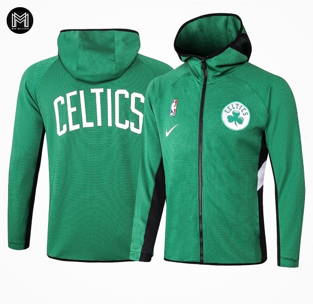 Veste Zippé à Capuche Boston Celtics - Green