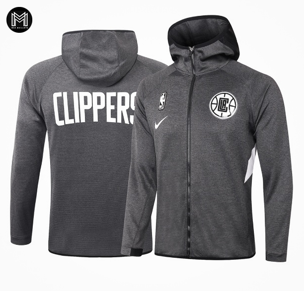 Veste Zippé à Capuche La Clippers - Black