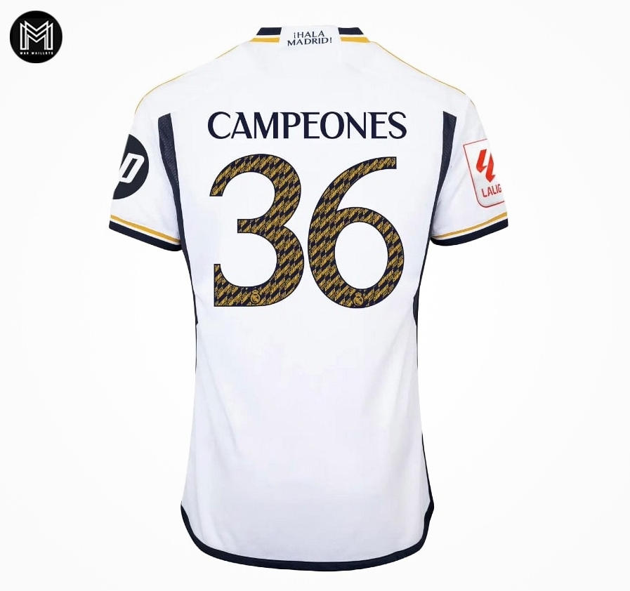 Maillot Real Madrid Domicile 23/24 Campeones 36