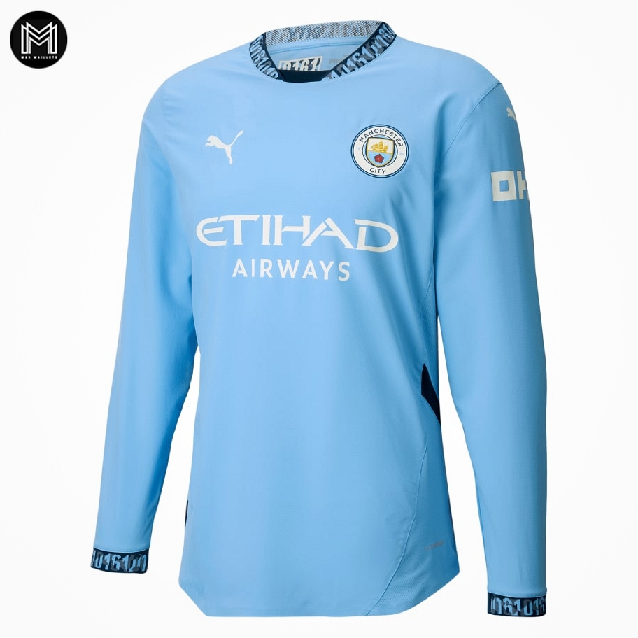 Maillot Manchester City Domicile 2024/25 Ml - Authentic