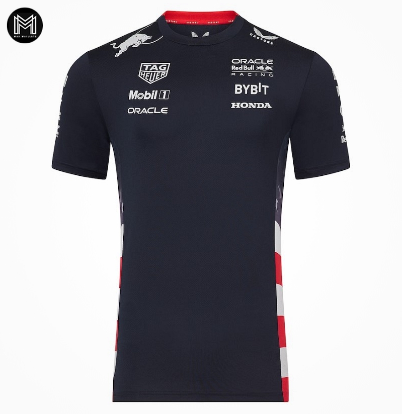 T-shirt Équipe Oracle Red Bull Racing 2024 Team Usa