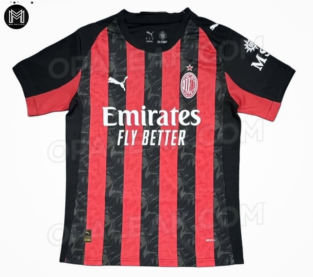 Maillot Ac Milan Domicile 2025/26 - Authentic