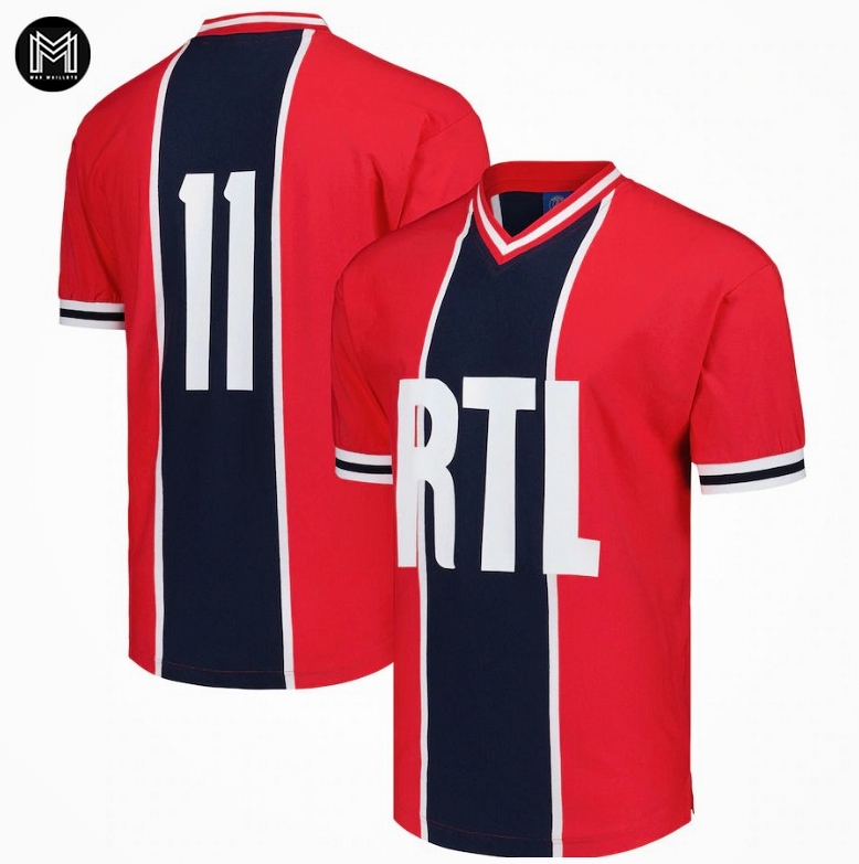 Maillot Psg Extérieur N°11 Rétro 1975