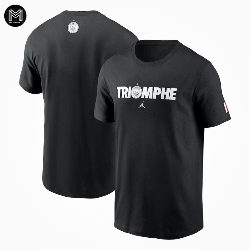 T-shirt Psg Triomphe 2025 - Black