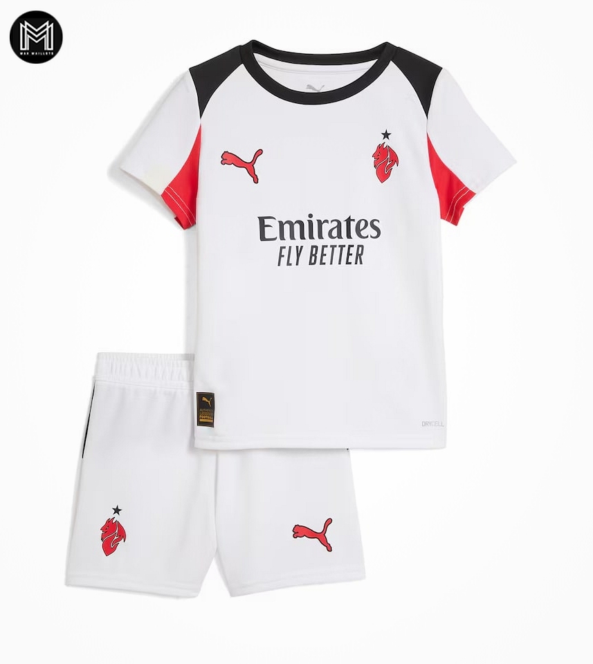 Ac Milan Extérieur 2025/26 Junior Kit