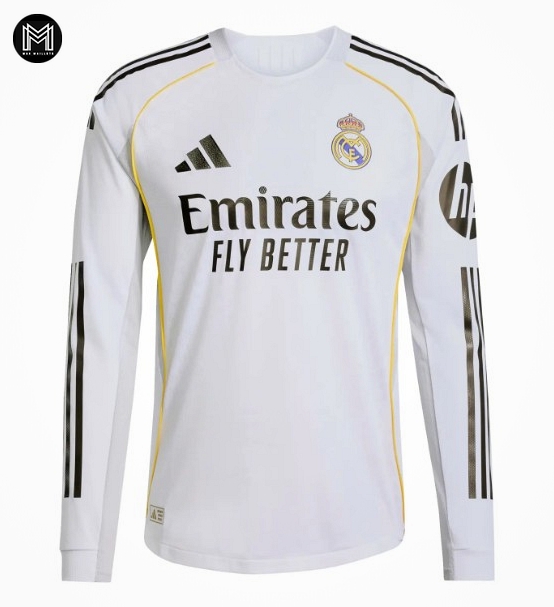 Maillot Real Madrid Domicile 2025/26 Ml - Authentic