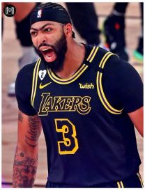 Anthony Davis Los Angeles Lakers Black Mamba