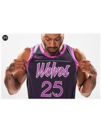 Derrick Rose Minnesota Timberwolves 2018/19 - City Edition