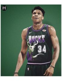 Giannis Antetokounmpo Milwaukee Bucks - Retro