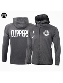 Veste Zippé à Capuche La Clippers - Black
