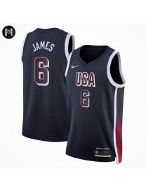 Lebron James Usa Olympics 2024 - Navy