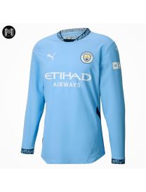 Maillot Manchester City Domicile 2024/25 Ml - Authentic