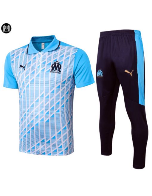 Polo Pantalones Olympique Marsella 2020/21 Azul