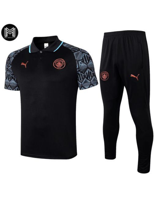 Polo Pantalones Manchester City 2020/21 - Negro