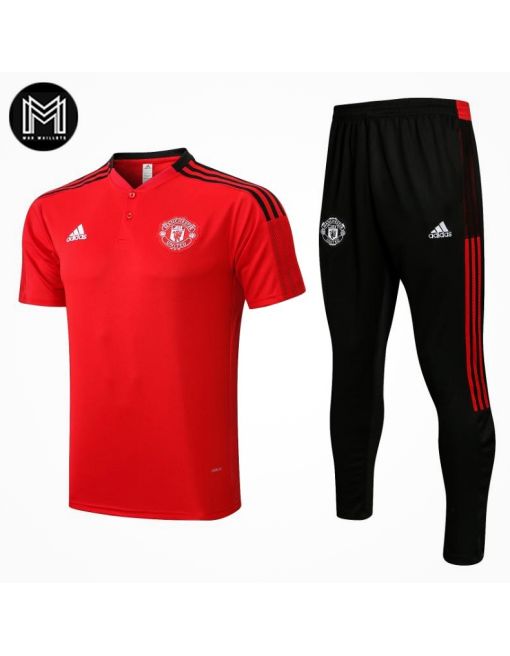 Polo Pantalones Manchester United 2021/22 Red