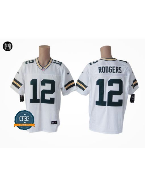 Aaron Rodgers Green Bay Packers - Blanc