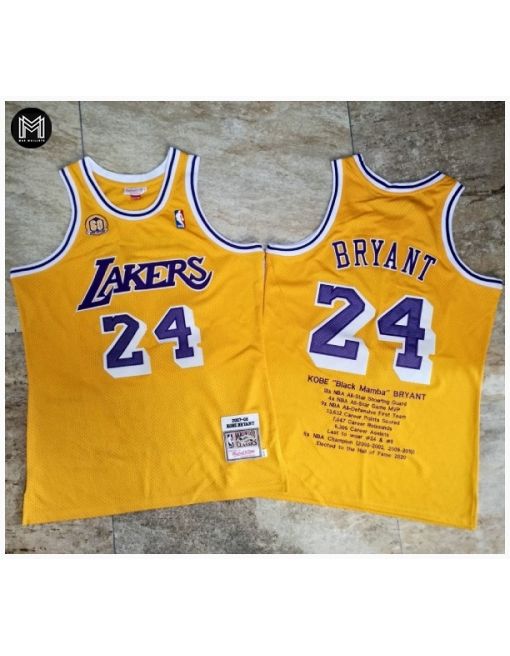 Kobe Bryant Los Angeles Lakers - Gold Commemorative