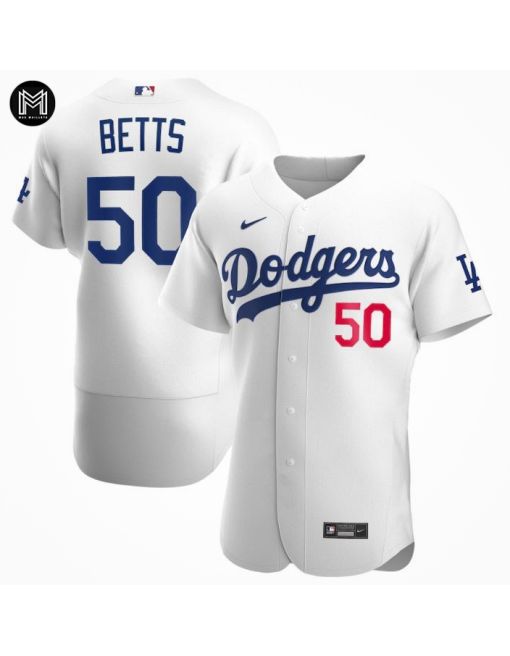 Mookie Betts Los Angeles Dodgers - White