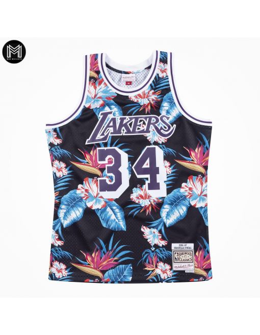 Shaquille Oneal Los Angeles Lakers - Mitchell & Ness Floral Pack