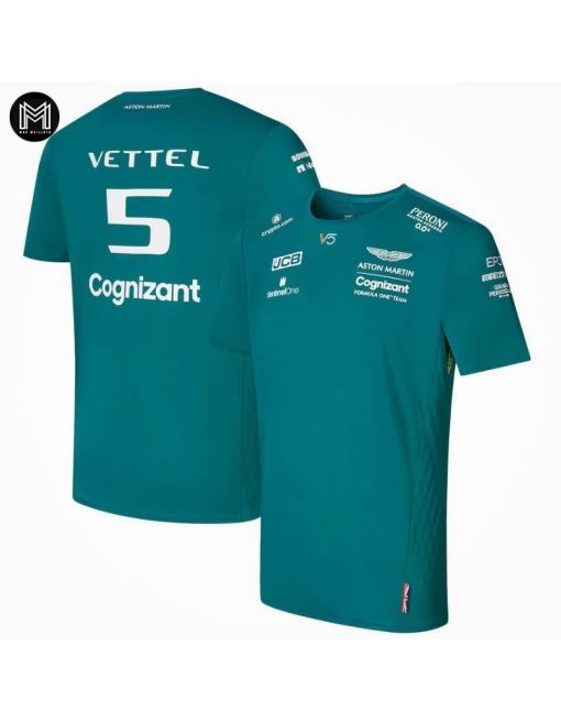 T-shirt Équipe Aston Martin F1 Cognizant 2022 - Sebastian Vettel