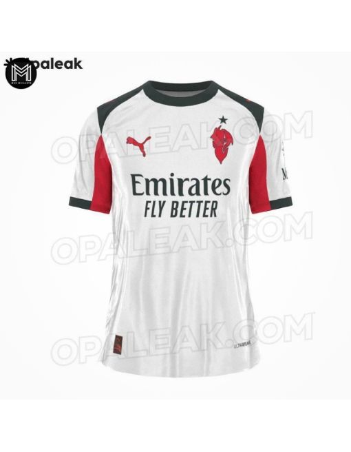 Maillot Ac Milan Extérieur 2025/26 - Authentic