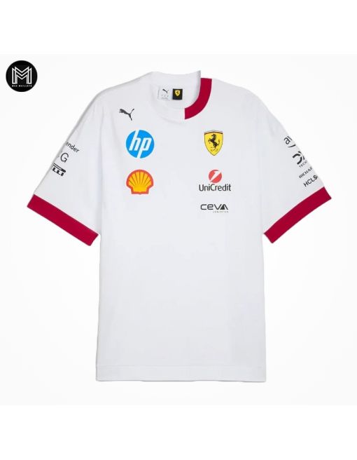 T-shirt ??quipe Scuderia Ferrari 2025 - Cotton