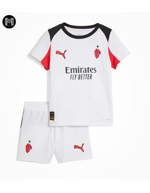Ac Milan Extérieur 2025/26 Junior Kit